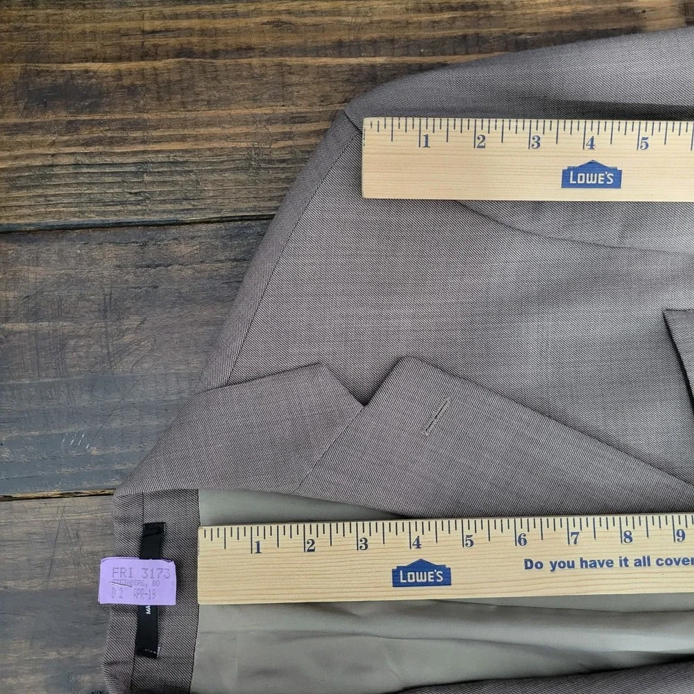 Brandini Men's Sport‎ Coat Blazer Two Button Brown Sharkskin Wool Size 40R
